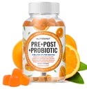 Prebiotiska probiotiska och postbiotiska gummies för kvinnor män och barn Barn - High Potency 5 Billion CFU - Sugar-Free & Gluten Free