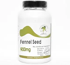 Fennel Seed 900mg - 200 kapslar - Inga tillsatser - Naturtitionstillägg