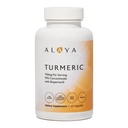 Alaya Naturals Turmeric Curcumin Supplement med BioPerine - 750mg Per Servering, 95% Curcumin Extract Turmeric Capsules för Joint Comfort, Mobility & Absorption - Non-GMO, Vegan, Lab Tested