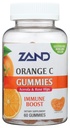 ZAND Immunity Orange Vitamin C Gummies, Wellness och Immune Support Supplement, Chewable Vitamin C w / Citrus Bioflavonoids, Rose HIPS och Acerola, Vegan, Gluten Free, 60-dagars garanti, 30 portioner
