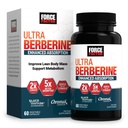 FORCE FACTOR Ultra Berberine Förbättrad Absorption, med Ceylon Cinnamon, Dihydroberberine & Chromium, 5X Absorption, 2X Längre vara, främja Lean Body Mass, 60 Vegetable Capsules
