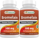 Bästa Naturals Bromelain 500mg 120 tabletter (120 greve av 2)