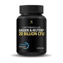 HUMANX Lactobacillus Gasseri & Reuteri + 20 miljarder CFU Plus Organic Prebiotics and Punicaligans - Probiotiska tillskott - USA Made - Non-GMO - Performance Driven Delayed Release Capsule