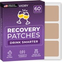 Recovery Patches 60 Pack - Vakna upp förfriskad och energiserad med våra 100% naturliga ingredienser Patch for Party - Skin-Friendly & Waterproof - Applicera innan du dricker - Förbättrad morgonformel
