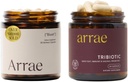 Arrae Bloat + Tribiotic Bundle, Bloating Relief Digestive Enzymes, Gas & Indigestion Relief, Probiotika för kvinnor, stöd för vaginal pH Balance, Immune och Feminine Health, 60 kapslar