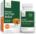 Terry Naturally Omega-7 Dry Eye Relief - 60 Softgels - Eye Moisture & Comfort - Non-GMO, Gluten Free - 60 portioner