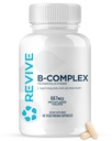 Revive MD Vitamin B Complex Capsules - Stöder hjärthälsa och immunsystem - B-Complex Vitamin Supplement för kvinnor och män - Vitamin B12 Complex främjar hälsosam hjärnfunktion och ökar energi