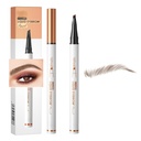 Q707 4 Tipped Precise Brow Pen - Långvarig vattentät ögonbrynspenna för naturliga, definierade webbläsar - Lätt att använda, Lämplig för alla färdighetsnivåer (2#Dark Coffee)