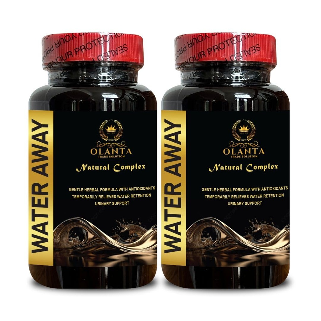Generic Water Pills Vitamins - Water Away - Fast Acting Bloating Relief, Fast Acting Water Away Pills for Women and Men, Water Pills Caffeine Free, Water Away Pills Maximum Strength - 2 Bottles