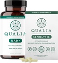 Qualia Life Sciences Bundle Qualia NAD + & Qualia Senolytic, kliniskt testade tillägg, kan öka NAD +, åldrande tillägg