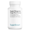 Supersmart - Super Gingerols 400 mg per dag (High Potency 20% Gingerol) - Ginger Root Extract Supplement | Non-GMO & Gluten Free - 60 Vegetariska kapslar