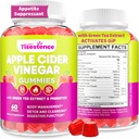 Appetite Suppressant Supplement| Stöder GLP-1 Funktion | Apple Cider Vinegar Gummies med Green Tea Extract, Probiotic för Fat Burner, Detox Cleanse, Metabolism, Energy & Digestive Health, 60 Gummies