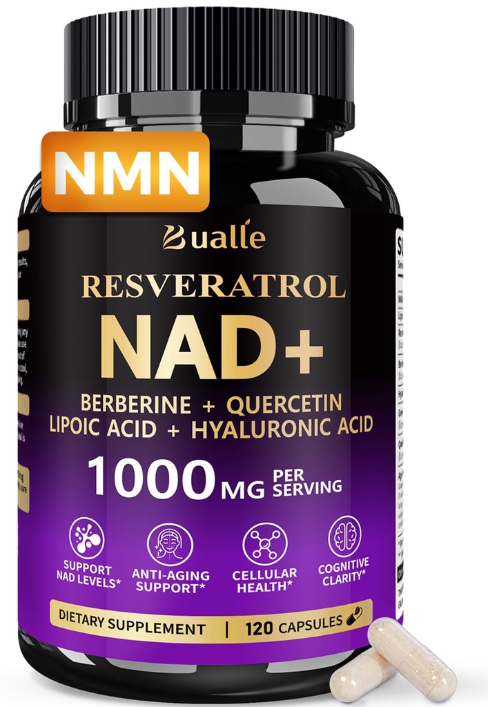 Liposomal NAD Resveratrol Supplement, NAD Supplements for Women & Men
