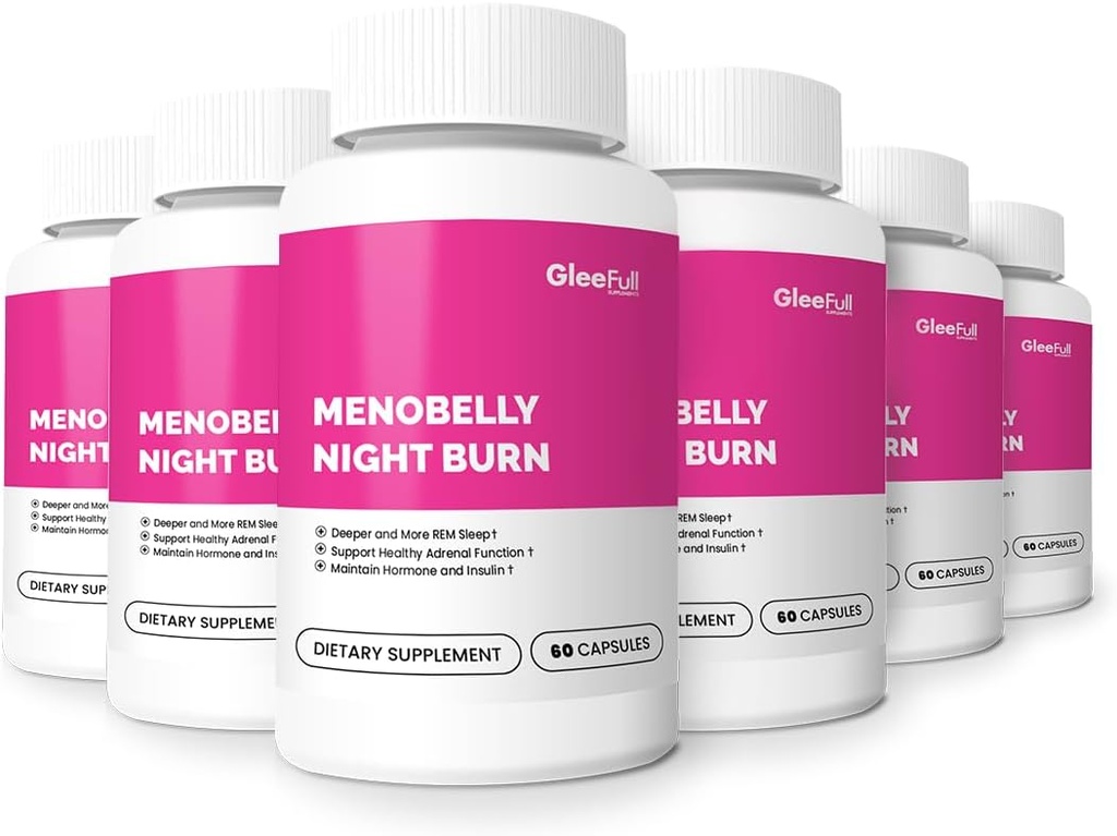 GLEEFULL SUPPS Meno Belly Night Burn - 6 flaskor