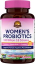 Vitalitown Women's Probiotics | 100 miljarder CFUs 18 Strains | Prebiotika, VC & B6, Cranberry | Shelf Stable | Vaginal, Urinary, Digestive & Mood Support | 60 Vegan Caps