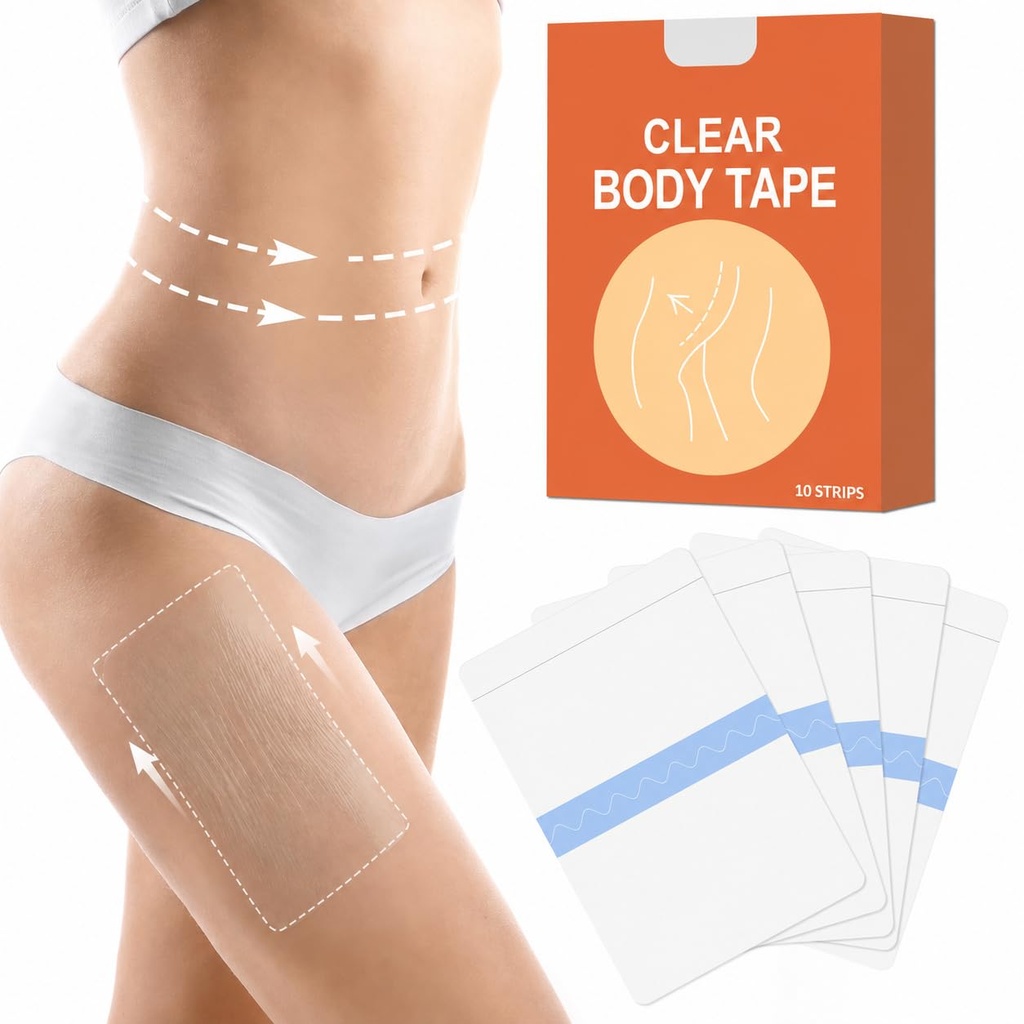 Thigh Lift Tape for Loose Skin, Waterproof Invisible Firming Patches for Legs, Reducing Thigh Friction, Lift and Patches Legs for Sagging Skin, Stomach, Arms, Body Tape for Women, 1BOX
