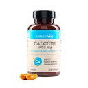 NatureWise High-Purity, All-Natural Calcium 1250mg + Vitamin D3 1000IU + Organic MCT Coconut Oil - Graviditet Säker + Non-GMO - Absorption Friendly, Gluten Free - 60 Softgels [30-dagars leverans]