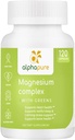 Magnesiumkomplex med gröna, Magnesium Glycinate, Magnesium Glukonat och Magnesium Malate ger 250 mg Elemental Magnesium Per Servering, Tredje part Testad. Plus Five Greens Rich i Magnesium