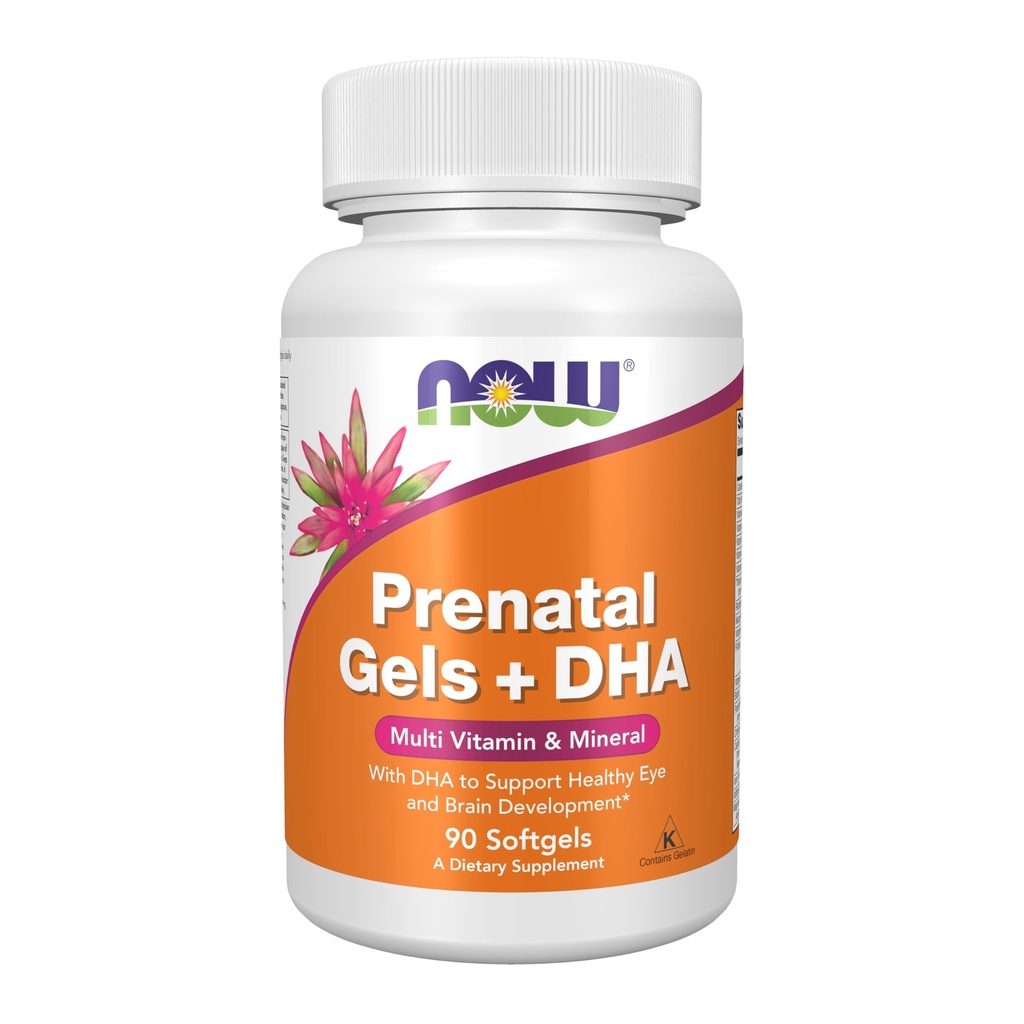 NU Tillägg, Prenatal Gels + DHA med 250 mg DHA per portion, plus Borage Oil (GLA), 90 Softgels