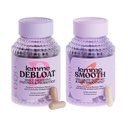 Lemme Debloat och Smooth Bundle - Prebiotic, Probiotic & Digestive Enzyme Capsules för Bloating & Gas Relief, Reduce Cellulite, Plump Skin, Smooth Cellulite