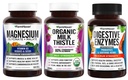 FarmHaven Magnesium Glycinate & Malate + Milk Thistle + Digestive Enzymes med probiotika