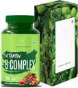 Vitamin B Complex 100% RDA - 200 tabletter / kapslar - B Vitaminer Supplement (B1, B2, B3, B5, B6, B7, B9, B12), Grönt