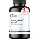 Designs for Health OmegAvail Hi-Po - TG (Triglyceride) Omega-3 Fish Oil Supplement, 1600mg EPA / DHA per servering med citron + vitamin E för att minimera fiskig smak (120 Softgels)