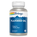 SOLARAY Flaxseed Oil 3000 mg med Omega 3 6 9, Flax Seed Softgels för hudhälsa, Triple Omega Supplement, Non-GMO, Gluten Free, Lab Verified - 60-Day garanti - 33 portioner, 100 Softgels