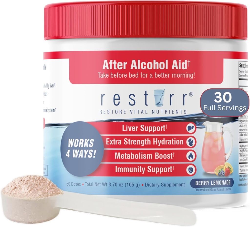 återställa efter alkoholhjälp och återhämtning: Stöder leverhälsa, ökar metabolismen och stöder immunsystemet med DHM, mjölk Thistle, B-Complex, Hydration. 30 Doser