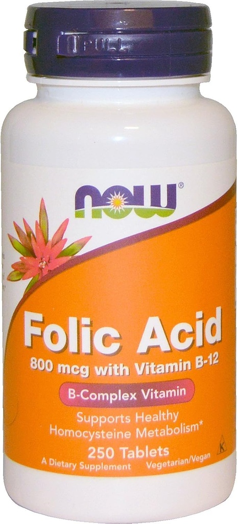 NU Folic Acid 800mcg, 250 tabletter (Pack of 4)