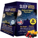Dr. Prices vitaminer naturlig sömnhjälp - Sömntillskott - Melatonin för sömn - 30 paket - Sömnhjälpmedel vuxna, tryptofan, lugnande magnesiumpulver, ingen sömnsupport