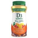 Naturens Bounty Vitamin D3 Gummies, Vitamin Supplement, stöder immunhälsa, 50mcg, 2000IU, Mixed Fruit Flavor, 90 Gummies