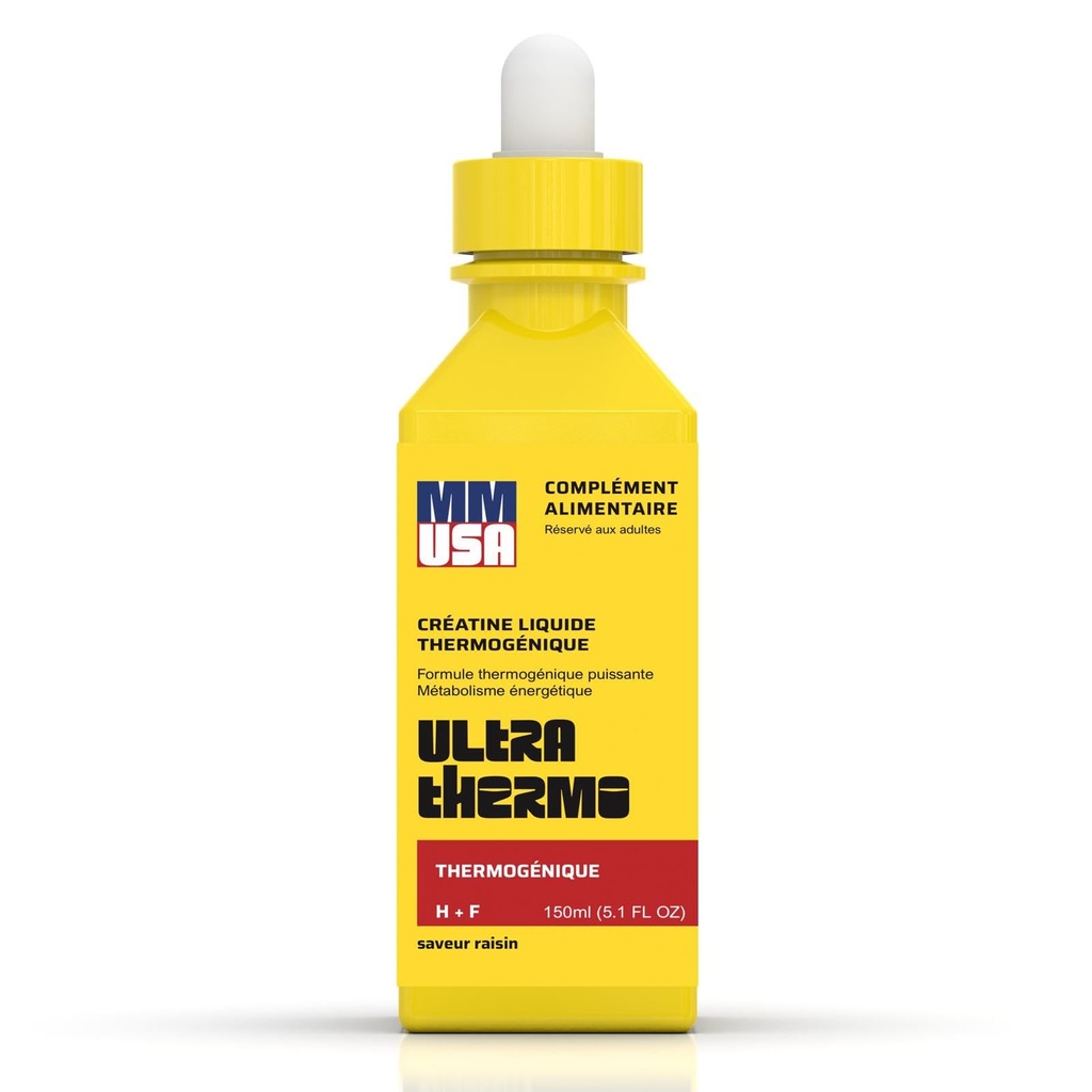 MMUSA Ultra Thermogenic Serum: Top Fat Burner & Metabolism Enhancer. Slim, Boost Energy, & Elevate Pre-Workout Performance. Muscle Support, Appetite Control. for Men & Women. Grape, 5.1 Fl Oz