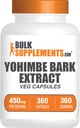 BulkSupplements.com Yohimbe Extract Capsules - Yohimbe Bark Extract, Yohimbe Supplements, Herbal Supplement - Gluten Free, 1 Veg Capsule per Servering, 360 kapslar (Pack of 1)