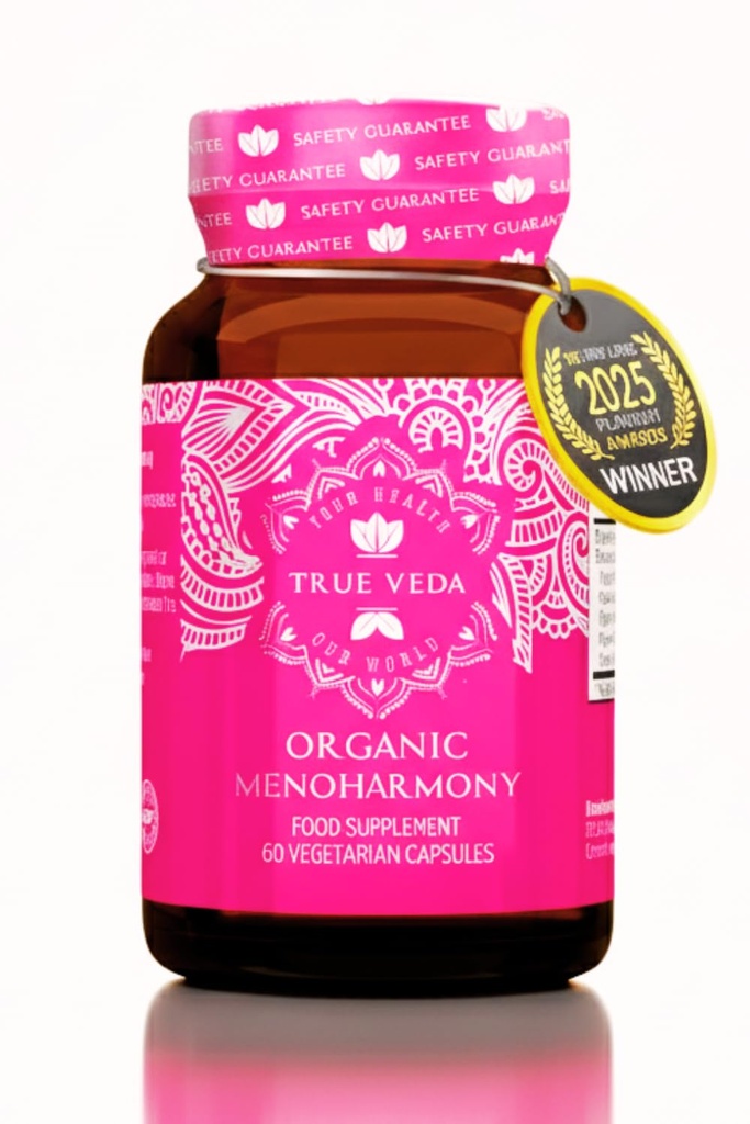 Klimakteriet Tillägg för kvinnor - USDA Organic | Menopause Support | Kvinnlig hormonbalans Tillägg | Stöd också med Premenopaus och Perimenopause | 60 Vegan kapslar