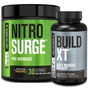Jacked Factory Nitrosurge Pre-Workout i Pineapple & Build XT Muscle Building Bundle för Män & Kvinnor