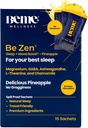 BeMe BeZen Sleep Aid Supplement Natural Without Melatonin - 2X Absorption Than Pills - Sömnhjälpmedel för vuxna med Magnesium, Ashwagandha, Chamomile, L-Theanine & GABA - Delicious Pineapple
