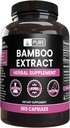 PURE ORIGINAL INGREDIENTS Bamboo Extract (365 kapslar) No Magnesium eller Rice Fillers, Always Pure, Lab Verified