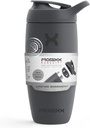 Promixx Pursuit Shaker Bottle isolerad rostfritt stål vattenflaska och shaker Cup, 18oz, Graphite Gray