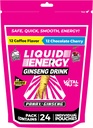 VITAL 4U® Liquid Energy Shot - Coffee & Chocolate Cherry Combo Pack, Ginseng, B Vitaminer, Naturligt sötad, 24 ct