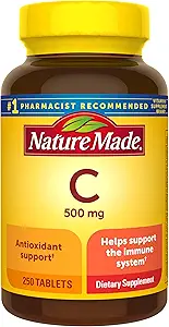 Nature Made Vitamin C, 500 mg (250 kapell) Paketet kan variera