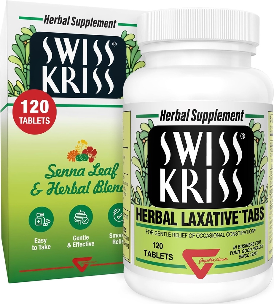 Swiss Kriss Herbal Laxative Tablets 120 ea