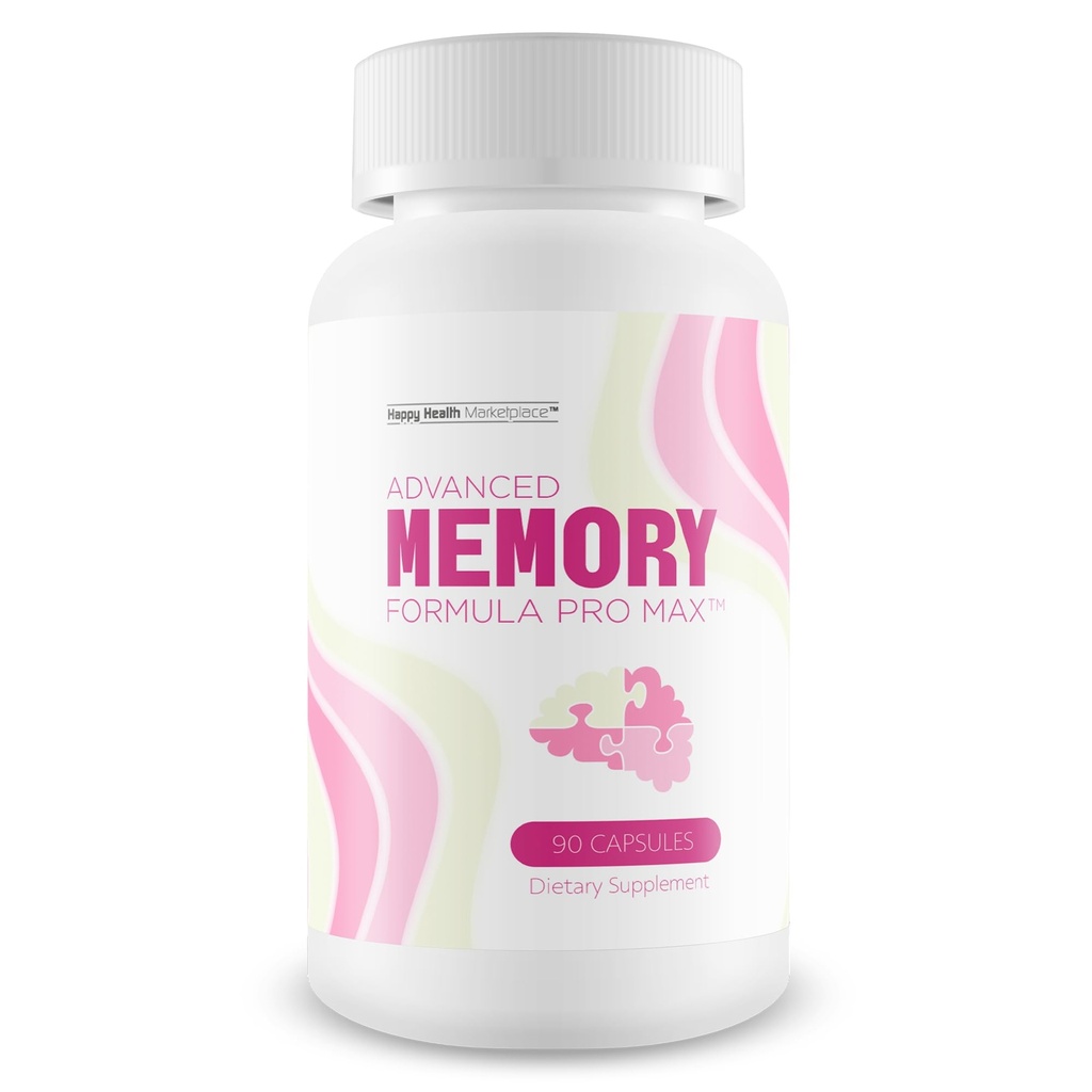 Advanced Memory Formula Pro Max - Our Best Memory Formula for Brain Health & Recovery - Memory Supplements for Seniors & Adults - Best Brain Supplement for Aging and Memory - Brain Booster Supplement