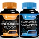 Berberine Supplement 1500mg - Liposomal Berberine med Ceylon Cinnamon - Magnesium Glycinate Capsules - 750mg - Magnesium Supplement High Absorption Supplement