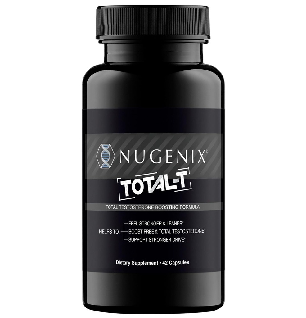 Nugenix Total-T, Gratis och Total Testosteron Booster Supplement för Män, 42 Räkna