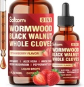 Satoomi 8in1 Wormwood Liquid Drops med Black Walnut, Whole Cloves och 5 More - 60ml för 60 dagars leverans