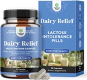 Lactose Intolerance Pills 90 Days Supply - Fast Acting Dairy Digestive Enzymes - Dairy Relief Pills för Digestion, Bloating, Gas och Carb Protein - Digestion Supplement för Lactose Intolerance Relief