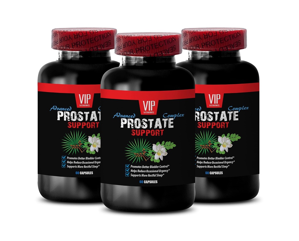 Saw Palmetto for Prostate Support - Prostate Support - Pygeum africanum for Prostate Health, Red Raspberry for Wellness, Graviola for Cellular Protection, Green Tea 3 Bottles 180 Capsules