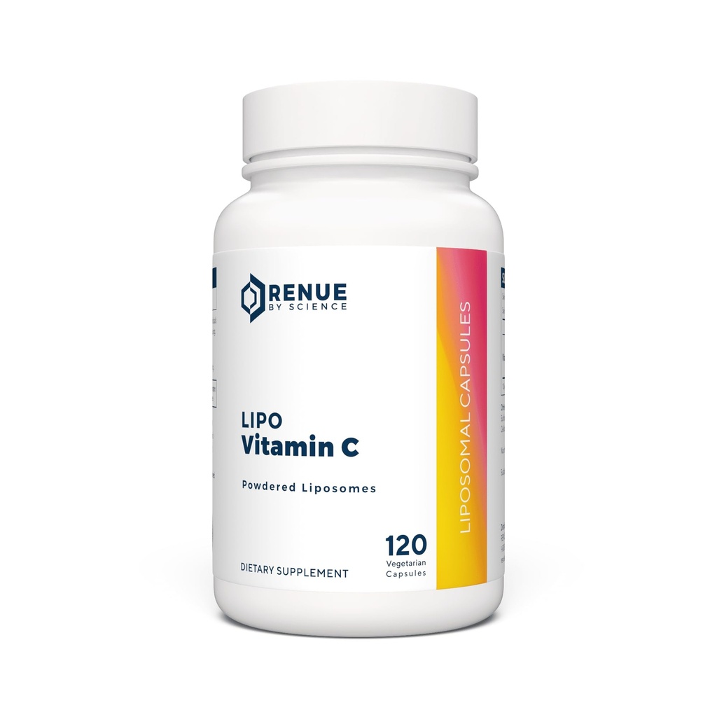 Renue By Science Vitamin C | High Strength Liposomal Vitamin C Supplement | 120 Vitamin C Capsules - 500mg VIT C per Servering | Non-GMO & Allergen Free | Made in the USA Third-Party Tested