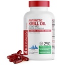 Bronson Antarctic Krill Oil 2000 mg med Omega-3s EPA, DHA, Astaxanthin och fosfolipider, 250 Softgels (125 portioner)
